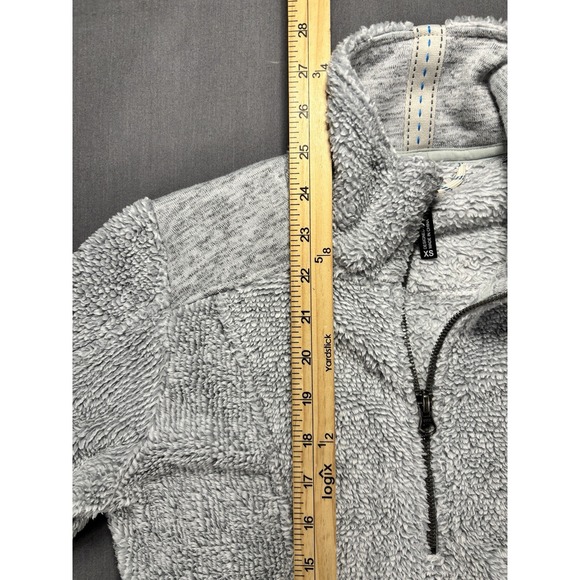 KUHL 1/4 Zip Sherpa High Pile Fleece Jacket Women's XS Fuzzy Gray Outdoors - Picture 7 of 7